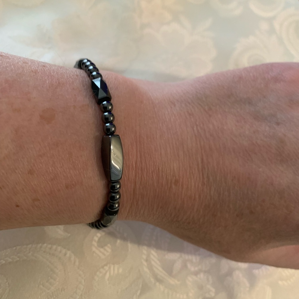 Black Hematite magnetic Bracelet